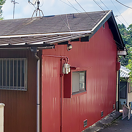 京都市東山区　戸建て賃貸物件の屋根・外壁塗装③