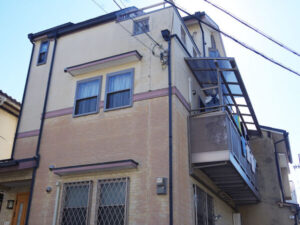 京都市山科区にて屋根・外壁塗装 施工前