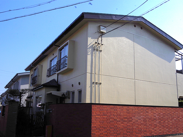 京都市西京区の外壁塗装工事　⑮　『集水器、雨樋（とゆ）塗装』