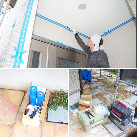 大阪府枚方市にてコーキングの打ち替え〈O様邸外壁塗装・屋根塗装〉