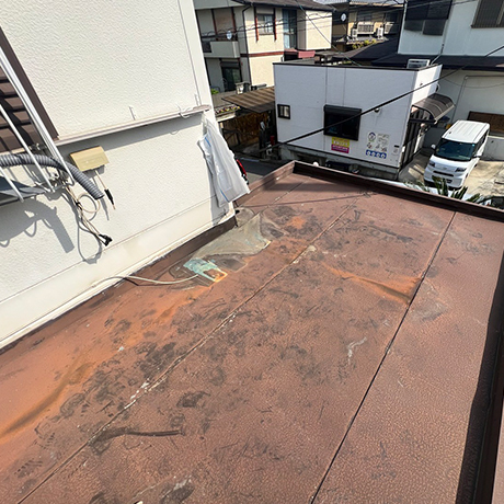 京都府八幡市にて雨漏り修理　施工前