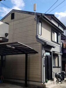 京都市伏見区にて屋根・外壁塗装 施工前