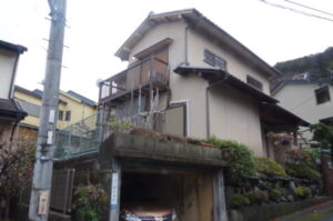 京都市山科区で外壁塗装 施工前