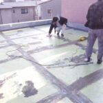 京都市山科区にて防水塗装工事(陸屋根の通気緩衝工法による防水塗装)