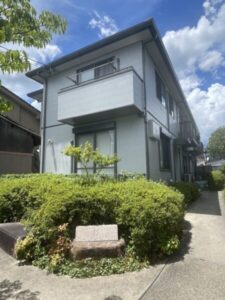 京都市北区のアパート外壁塗装工事 施工後