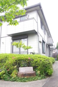 京都市北区のアパート外壁塗装工事 施工前