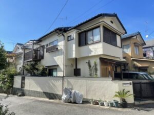 京都市左京区での外壁塗装（外壁編） 施工後