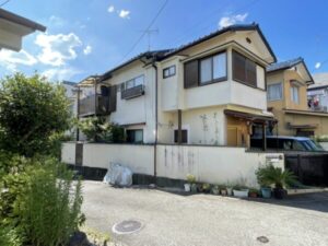 京都市左京区での外壁塗装（外壁編） 施工前
