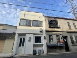 【施工事例】京都市上京区：賃貸物件の外壁塗り替えメンテナンス 施工前