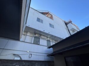 京都市下京区：外壁塗装と雨漏り修繕工事 施工前