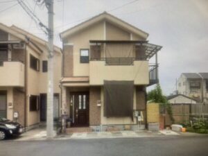 【京都市右京区】外壁塗装の施工事例（モルタル・サイディング・タイル） 施工前