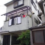 【京都府山科区】モルタル外壁の雨漏りを克服！2重下塗りで安心の防水塗装施工例 施工後