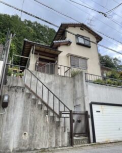 京都市左京区　吹き付け塗装による雨漏り修理・外壁補修 施工後