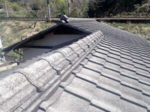 京都市左京区｜屋根塗装（セメント瓦） 施工前