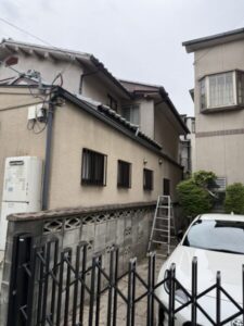 京都市山科区 増築部分からの雨漏り修理&外壁塗装工事 施工前